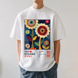 Yayoi Kusama T-shirt Japanese Artist Pop Art Polka Dot Pumpkin Infinity Mirrors Crewneck Casual Streetwear Y2k 2026 Summer Tees