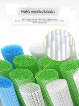 8pcs Replacement Toothbrush Heads Compatible with B.WELL MED-890 toothbrush, Heads with Protective Cover ,Soft Dupont Bristles