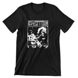 Led Zeppelin Holy Album Printed T-Shirt Oversized Men Women Rock Band T-shirt Classic Rock Retro Crew Neck Female Male Clothing