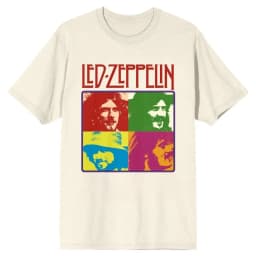 Led Zeppelin Holy Album Printed T-Shirt Oversized Men Women Rock Band T-shirt Classic Rock Retro Crew Neck Female Male Clothing