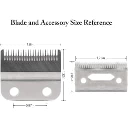 Professional 2-Hole Replacement Clipper Blade Set Fit for Wahl 5 Star Series Cordless Magic Clip 8148 Hair Clippers Accessories
