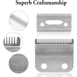 Professional 2-Hole Replacement Clipper Blade Set Fit for Wahl 5 Star Series Cordless Magic Clip 8148 Hair Clippers Accessories