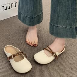 Summer Round Toe Women Slippers Soft-soled Fashion Flat Heel Women Shoes Ladies Outdoor Comfortable Flat Slippers Women 323