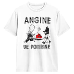 Men's T-Shirt Angine De Poitrine Band Fashion Cotton Tees Short Sleeve T Shirts O Neck Clothing Printed