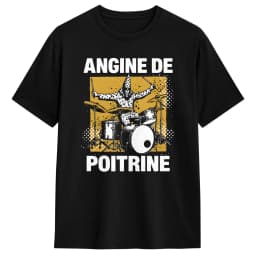 Men's T-Shirt Angine De Poitrine Band Fashion Cotton Tees Short Sleeve T Shirts O Neck Clothing Printed