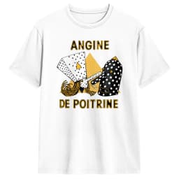 Men's T-Shirt Angine De Poitrine Band Fashion Cotton Tees Short Sleeve T Shirts O Neck Clothing Printed