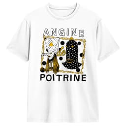 Men's T-Shirt Angine De Poitrine Band Fashion Cotton Tees Short Sleeve T Shirts O Neck Clothing Printed