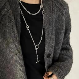 High Grade stainless steel couple necklace multi-function fashionable multi-layer bracelet same style for men and women