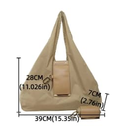 Eco-Friendly Reusable Mini Keychain Tote Bag with Key Ring - Large Capacity Lightweight Foldable Shopping Bag Expandable