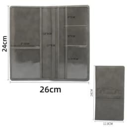 2026 Leather Car Registration Insurance Holder Driving License Cover Auto Documents Storage Bag Wallet for Men