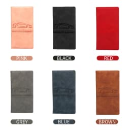 2026 Leather Car Registration Insurance Holder Driving License Cover Auto Documents Storage Bag Wallet for Men
