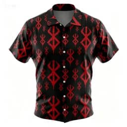 Summer Vacation Style Anime Full Letter Printed Solid Color Casual Short Sleeved Shirt