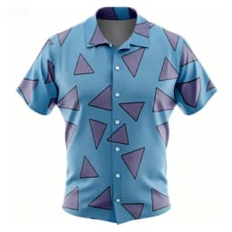 Summer Vacation Style Anime Full Letter Printed Solid Color Casual Short Sleeved Shirt