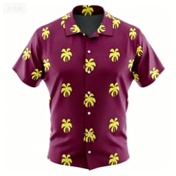 Summer Vacation Style Anime Full Letter Printed Solid Color Casual Short Sleeved Shirt
