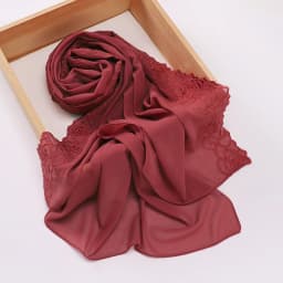 New Floral Rose Embroidery Chiffon Hijab Muslim Women Headscarf Malaysia Head Wrap Luxury Islamic Ramadan Eid 70×180CM