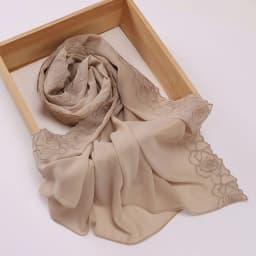 New Floral Rose Embroidery Chiffon Hijab Muslim Women Headscarf Malaysia Head Wrap Luxury Islamic Ramadan Eid 70×180CM