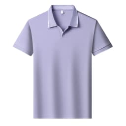 Mens Contrast Trim Polo Shirt Short Sleeve Turn Down Collar V Neck Casual Business Top For Daily Wear