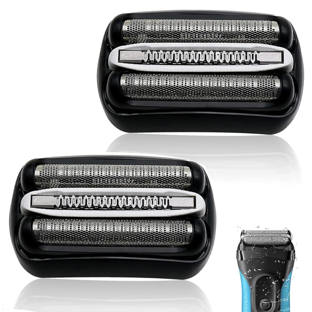High Quality 32B Replacement Head Compatible with Braun Series 3 3000s 3010s 3020s 3030s 300s 301s 310s 320s Electric Shaver