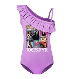 KATSEYE Swimwear Kids 2026 Summer Swimsuit Baby Girls – 2-in-1 One-Piece Bodysuit for Children Holiday Beachwear Bathing Suit