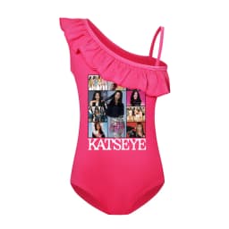 KATSEYE Swimwear Kids 2026 Summer Swimsuit Baby Girls – 2-in-1 One-Piece Bodysuit for Children Holiday Beachwear Bathing Suit