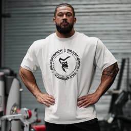 Silverback Gorilla Gym T-Shirt, All-Seeing Eye Spartan Graphic, Cotton Workout Streetwear For Men Bodybuilding Powerlifting