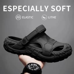 Men's Anti-Slip Breathable Clog Shoes Summer Outdoor Wearable Sandals Slip-Resistant Odor-Resistant Slip-On Footwear