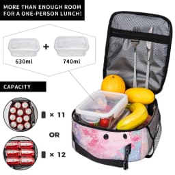 Cute Axolotl Salute Lunch Bag For Girls Print Lunch Box Fashion Picnic Cooler Bag Portable Waterproof Thermal Tote Handbags