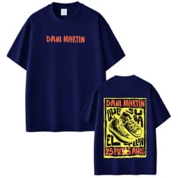 Singer Dani Martín 2026 Tour Graphic T-Shirt Men Women Hip-hop T Shirts Summer Cotton Loose Casual Aesthetic Trendy T-shirts