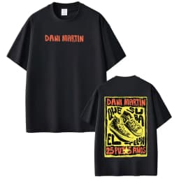 Singer Dani Martín 2026 Tour Graphic T-Shirt Men Women Hip-hop T Shirts Summer Cotton Loose Casual Aesthetic Trendy T-shirts