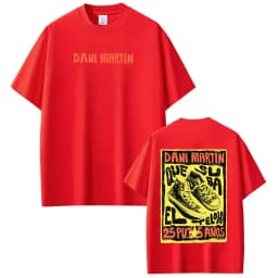 Singer Dani Martín 2026 Tour Graphic T-Shirt Men Women Hip-hop T Shirts Summer Cotton Loose Casual Aesthetic Trendy T-shirts