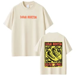 Singer Dani Martín 2026 Tour Graphic T-Shirt Men Women Hip-hop T Shirts Summer Cotton Loose Casual Aesthetic Trendy T-shirts