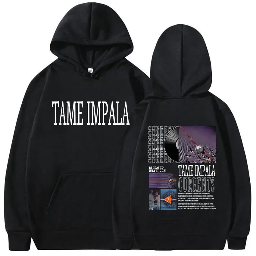 Rock Band Tame Impala Tour 2026 New Cover Hoodies Unisex Vintage Oversized Long Sleeve Sweatshirt Hip Hop Pop Music Fleece Hoody