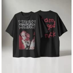 Marilyn Manson T-shirt God Men's T-shirt Summer New Style Unisex Casual Cotton T-shirt