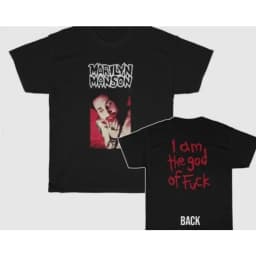 Marilyn Manson T-shirt God Men's T-shirt Summer New Style Unisex Casual Cotton T-shirt