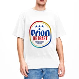 Orion Okinawa Beer T-Shirt Mens Y2K Basic T Shirts Beach O Neck Trendy Cool Tee Shirt Print Oversize Tops