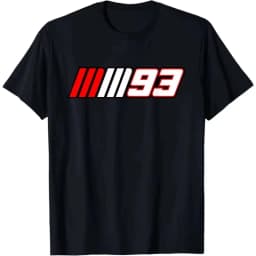 2026 New Summer Motorcycle Race Car No. 93 Printed Graphic T-shirt Fashion Harajuku Kawaii T-shirt Women's Y2K Clothing