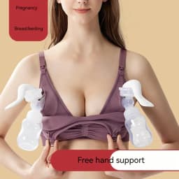 Soft Nursing Bras for Women Comfortable Maternity Bras Seamless Breastfeeding Bras with Easy Access Clips, Pregnancy Postpartum