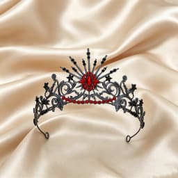 1/2pcs Hip-hop Punk Style Cool Fashion Gorgeous Mysterious Red Crown Set Bride Character Midnight Party Outfit Hair Accessory