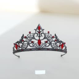 1/2pcs Hip-hop Punk Style Cool Fashion Gorgeous Mysterious Red Crown Set Bride Character Midnight Party Outfit Hair Accessory
