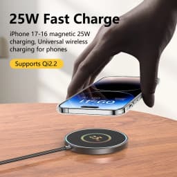 Wireless Charger 25W Mobile Phone Chargers Stand For iPhone 17 16 15 14 13 12 Pro Max Samsung Xiaomi Fast Charging Dock Station