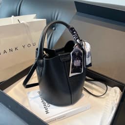 2026 Hot Selling Simplicity High-end Women's Crossbody Red Bag PU Material Versatile Bucket Bag Fashion Handbag Commuting