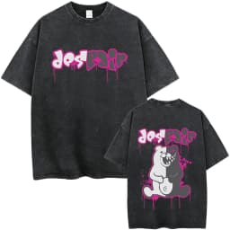Washed Vintage Anime Danganronpa Moms Against Nagito Komaeda Graphic T-shirts Men Manga Funny Oversized Short Sleeve T Shirts