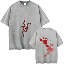 Washed Vintage Anime Danganronpa Moms Against Nagito Komaeda Graphic T-shirts Men Manga Funny Oversized Short Sleeve T Shirts