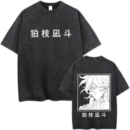 Washed Vintage Anime Danganronpa Moms Against Nagito Komaeda Graphic T-shirts Men Manga Funny Oversized Short Sleeve T Shirts