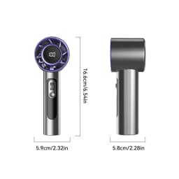Lenovo Handheld Fan 100 Speeds Adjustable USB Rechargeable Mini Turbo High Speed Cooling Fan for Outdoor Travel Office Home New
