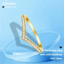 Moissanite S925 Ring With GRA Certificate Band Anniversary Wedding Gift For Man Or Women