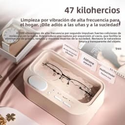 48Khz Cleaning Machine Ultrasonic Cleaner Double Bin Vibration Full Cleaning Jewelry Household Adjustable CleanerNew
