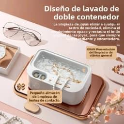 48Khz Cleaning Machine Ultrasonic Cleaner Double Bin Vibration Full Cleaning Jewelry Household Adjustable CleanerNew