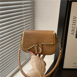 New Trendy Black Square Underarm Bag Fashion Women's Saddle Bag Casual Single Shoulder Soft PU Leather Crossbody Bag Female