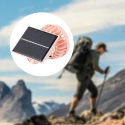 Solar Powered Clip On Fan USB Rechargeable 3 Speed Lightweight Mini Hat Fan Hands Free Clip On Cooling Fan For Outdoor Hiking
